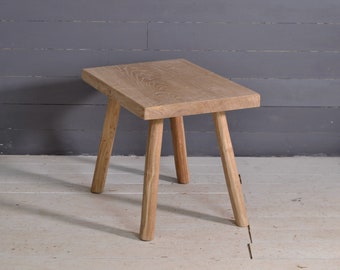 Tavolino in rovere massello, tavolino, panca in legno per interni
