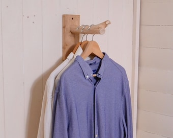 Perchero de pared, gancho resistente con rama, perchero de pared, decoración natural