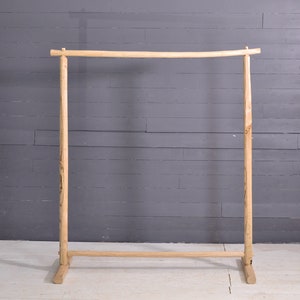 Portant vêtements en bois XXL, style naturel grande taille pour boutiques et particuliers image 4