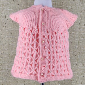 Babies pram coat,vintage pattern,orange coat,babys traditional knit,duffle coat