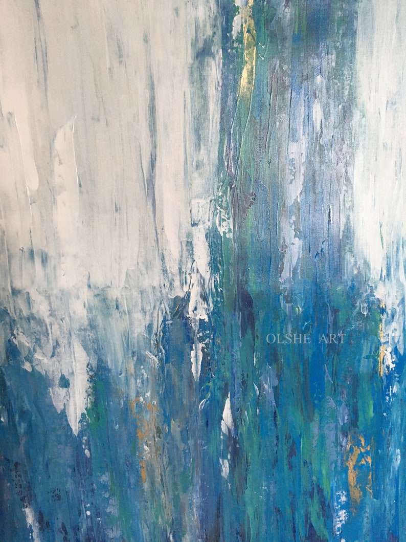 Art on canvas Oil Painting Acrylic painting Original art Wall decor Living room painting OLSHEart Interior design Interior art Handmade Sea