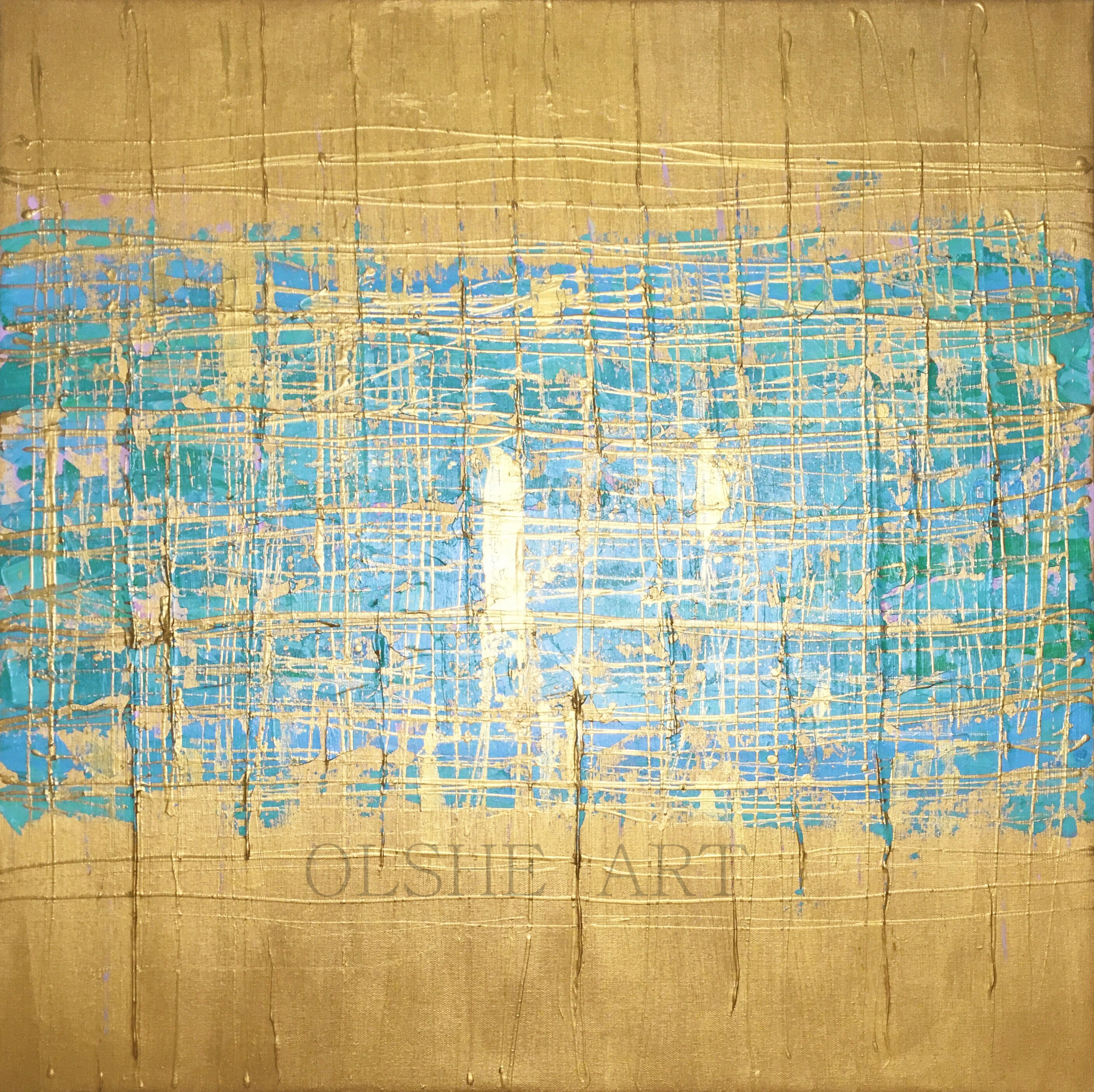 Abstract gold art Painting on canvas Contemporary Art Large Etsy