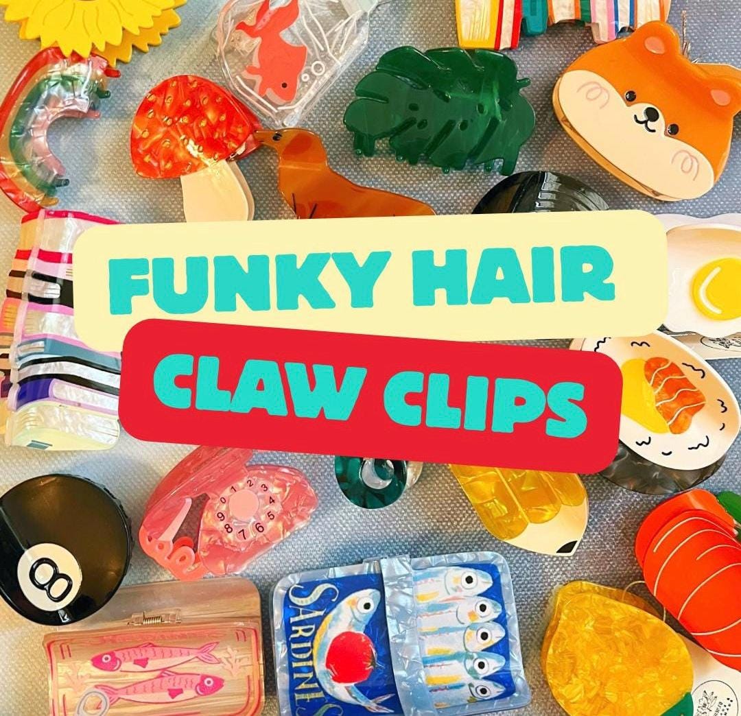 Funky Clips Funky Hair Claw Clips! - Etsy