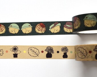 Washi tape -- choice of 1 -- birds -- flowers -- fall -- leaves