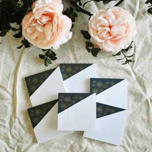 Snowflake sticky note pad