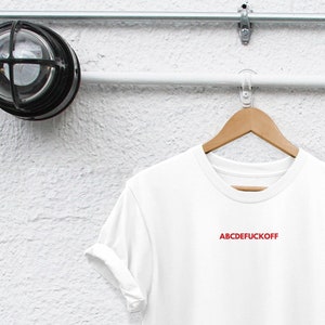 abcdefuckoff shirt sarcasm shirt unisex men women pinterest tumbrl aesthetic shirt