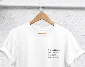 Be Kind T Shirt, Good Human Graphic Tee | Semi Combed Ringspun Cotton | Unisex S-XXL, Rolled Sleeve, Durable Transfer Print