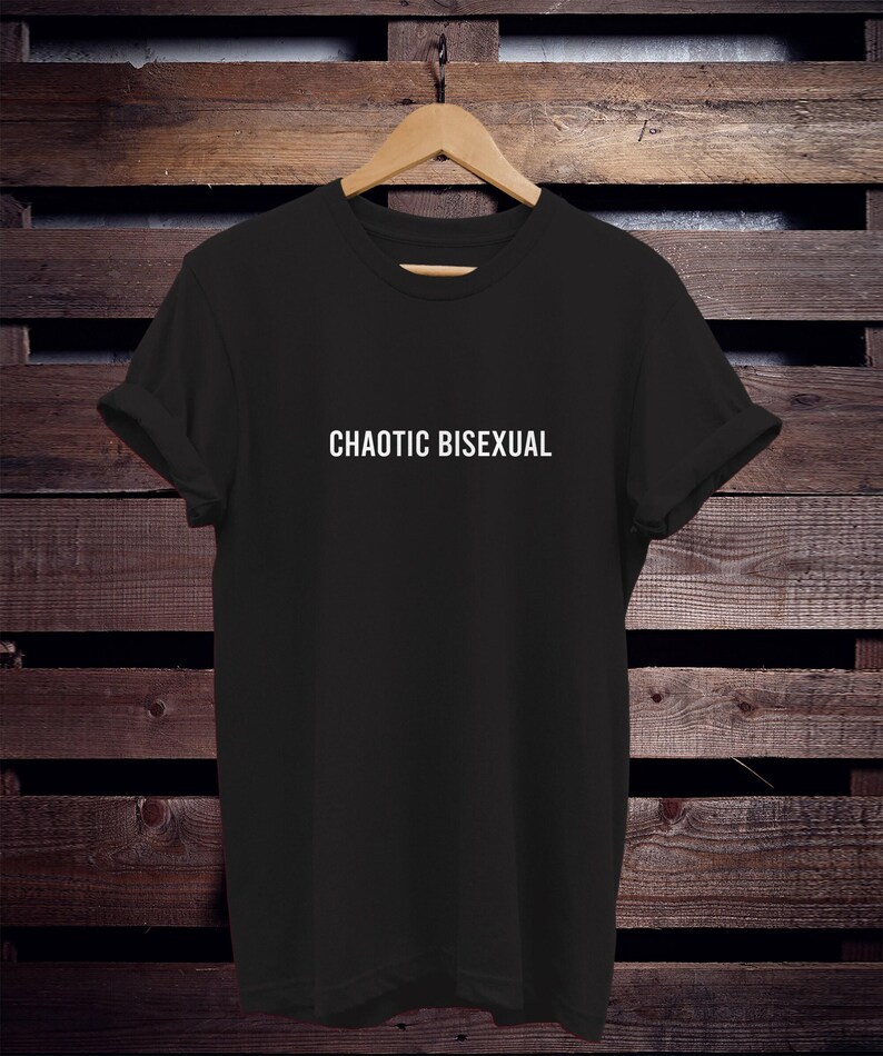 Chaotic Bisexual T-Shirt: Pride Colors, Unisex Fit image 2