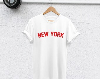 New York City Souvenir T-Shirt, Urban Style, Unisex S-XXL | Ringspun Semi-Combed Cotton - Thermotransfer Print