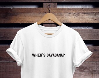 Yoga Lover T Shirt, Rolled Sleeve Unisex Tee | Ringspun Cotton | S-XXL, Savasana Slogan, Meditation Apparel