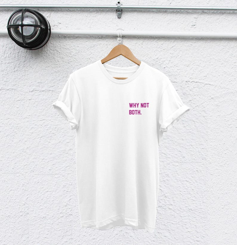 Bisexual Pride T-Shirt - Why Not Both? Unisex Cotton Tee image 5