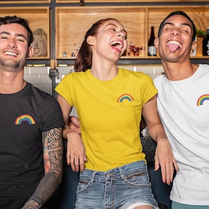 LGBTQ Pride T-Shirt: Colorful Rainbow Flag Graphic - Unisex Fit