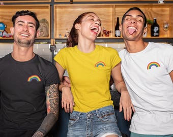 LGBTQ Pride T-Shirt: Colorful Rainbow Flag Graphic - Unisex Fit