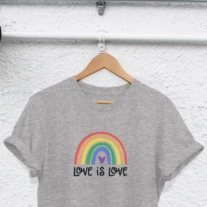 Liebe ist Liebe Shirt Regenbogen Gay Shirt Gay Symbol Shirt Gay Pride Shirt Lesben Shirt lgbtq Shirt Stolz Shirt Gay Pride Shirt