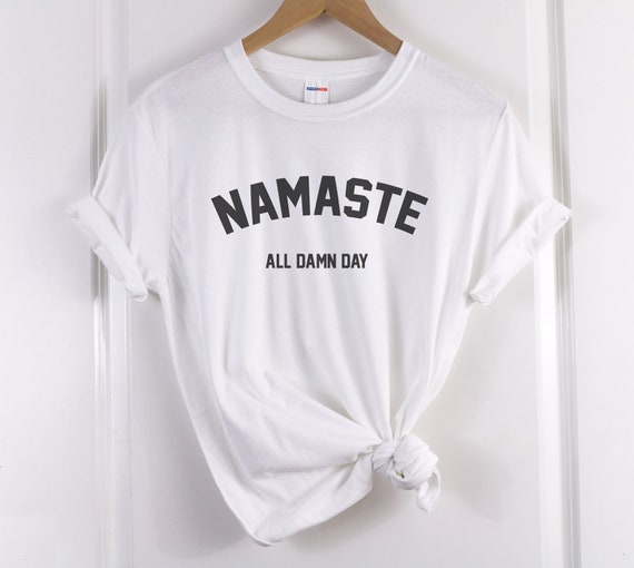 Namaste Text T-Shirt Namaste Text T-Shirt