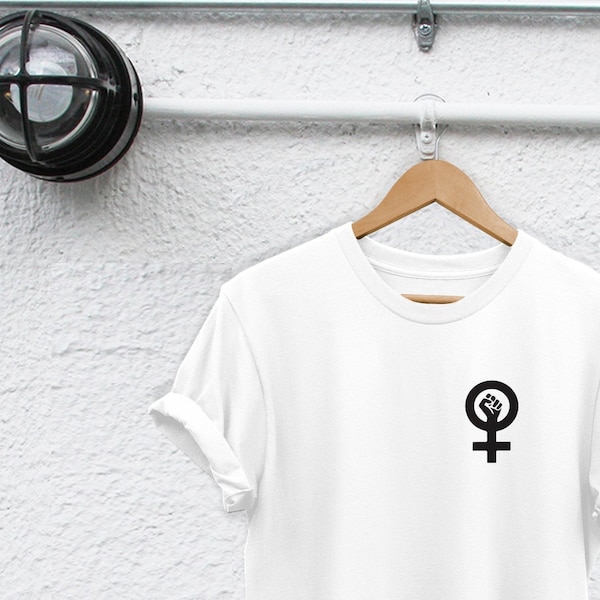 Feminist Fist, Feminismus Shirt, weibliche Faust Tasche Logo Shirt, Feminismus Geschenk, weiblich t-shirt, Zukunft ist weiblich, feministische Shirt,girl Power