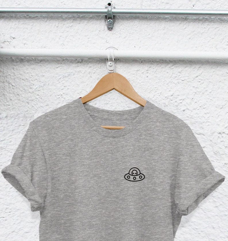 Camiseta divertida de extraterrestre con diseño de OVNI (unisex, tallas S-XXL) imagen 2