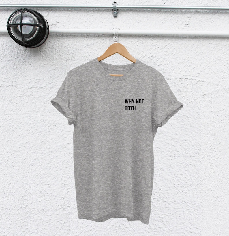 Bisexual Pride T-Shirt - Why Not Both? Unisex Cotton Tee image 3