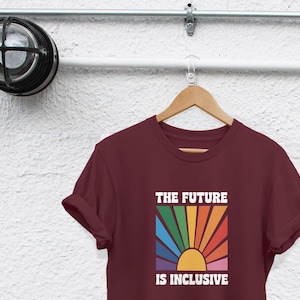 die Zukunft ist inklusive Regenbogen Gay Shirt schwul Symbol Shirt Gay Pride Shirt Lesben Shirt lgbtq Shirt Stolz Shirt Gay Pride Shirt