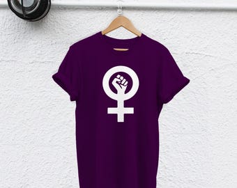T-shirt Fist Fist, Girl Power, Equality (unisexe P-XXL)