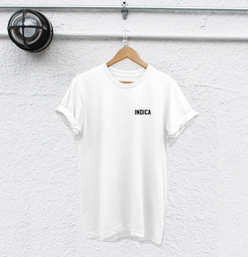 Camiseta de cannabis: Diseño Indica - Estampado de algodón duradero imagen 2