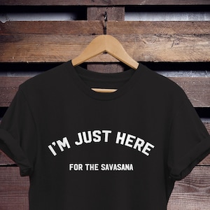 Yoga-T-shirt: Savasana-design - Unisex bomullströja bild 1