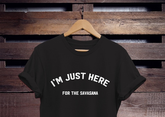 Yoga T-Shirt: Savasana Design - Unisex Cotton Tee