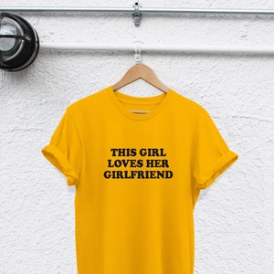 this girl loves her girlfriend shirt lesbian shirt LGBT Womens Sign Love Equality Gay Pride Womens Lesbian Couple Gift, lesbian tshirt