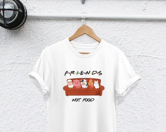 Funny Vegan T Shirt, Herbivore Graphic Tee | Semi Combed Ringspun Cotton - Unisex S-XXL, Rolled Sleeve