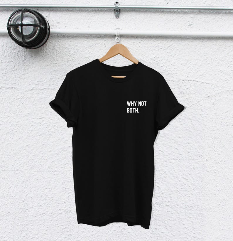 Bisexual Pride T-Shirt - Why Not Both? Unisex Cotton Tee image 2