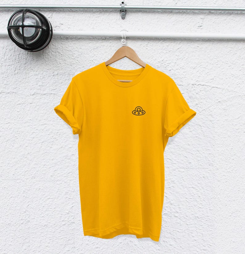 Camiseta divertida de extraterrestre con diseño de OVNI (unisex, tallas S-XXL) imagen 5