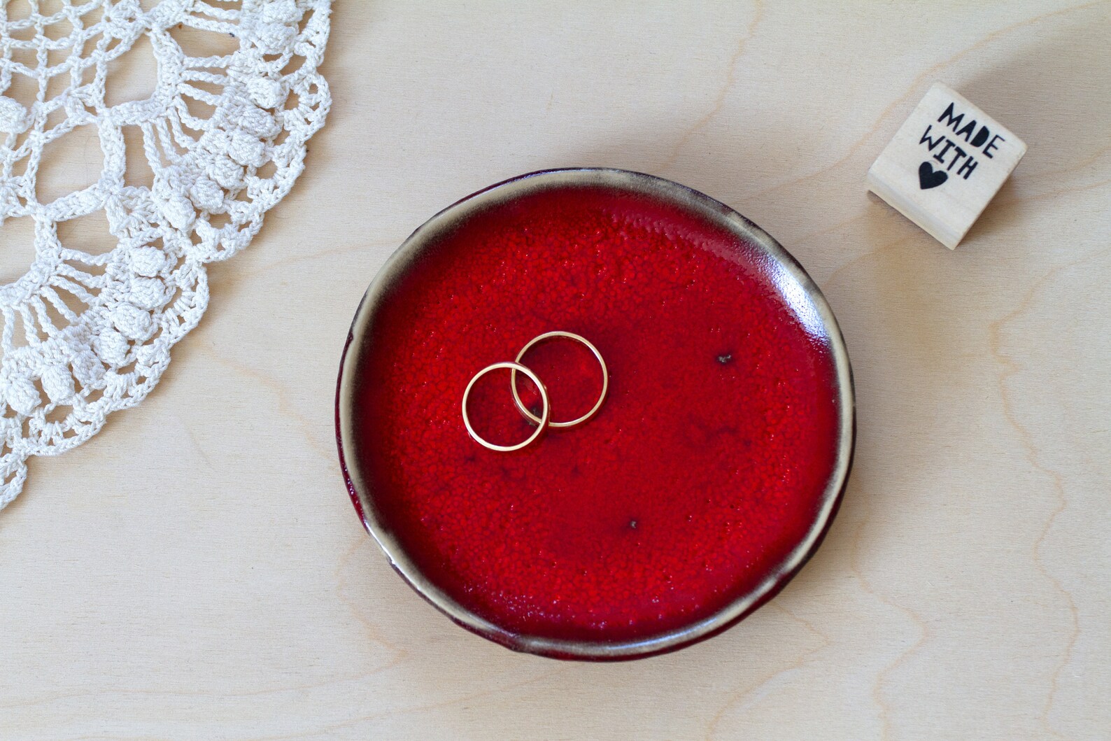 Red Ceramic Soap Dish Soap Holder Pottery Soap Dish Etsy