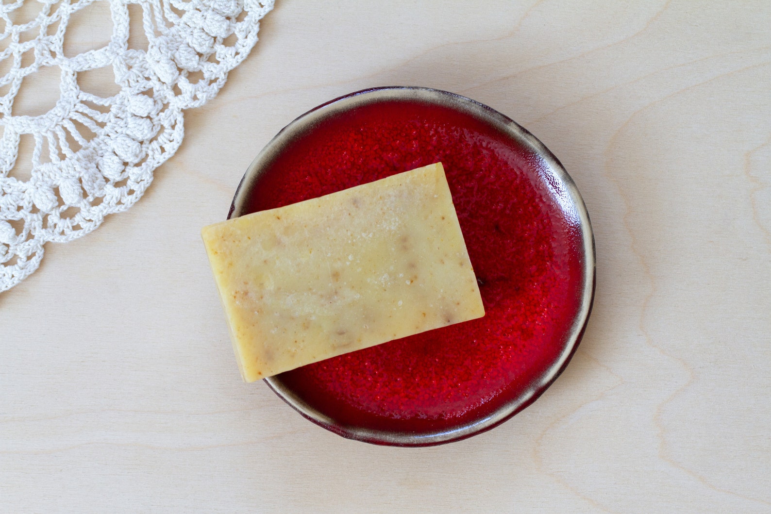 Red Ceramic Soap Dish Soap Holder Pottery Soap Dish Etsy