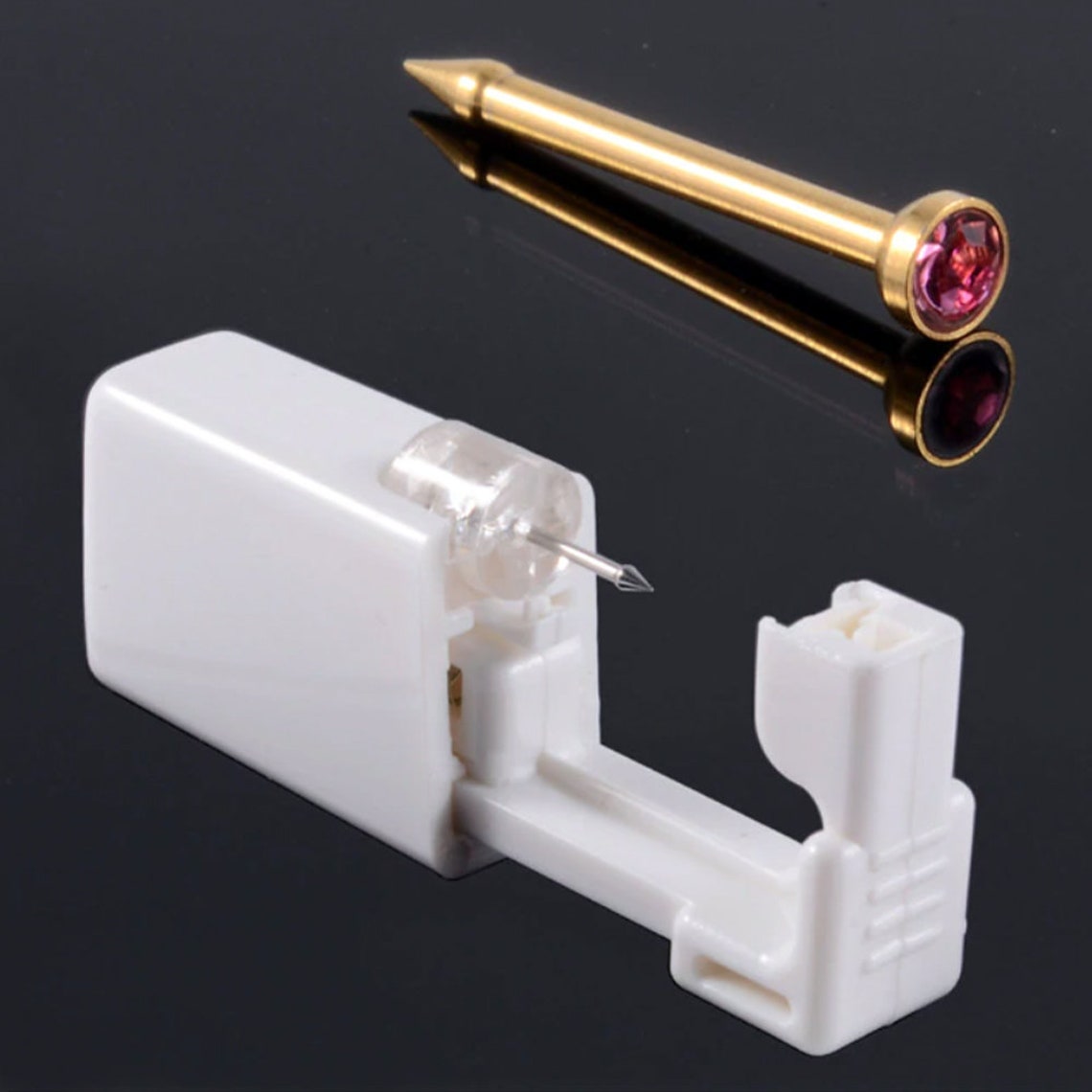 Disposable Nose Piercing Unit Kit with Preloaded Gold or Etsy