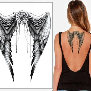 Angel Wings Temporary Tattoo -  UK