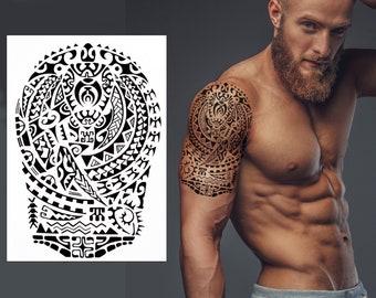 Polynesian Turtle Temporary Tattoo Transfer Black Tribal Maori - Etsy Ireland Polynesian Turtle Temporary Tattoo Transfer Black Tribal Maori - Etsy Ireland