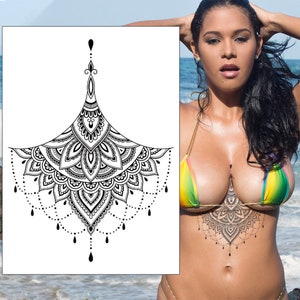 Womens Chest Temporary Tattoos -  Australia