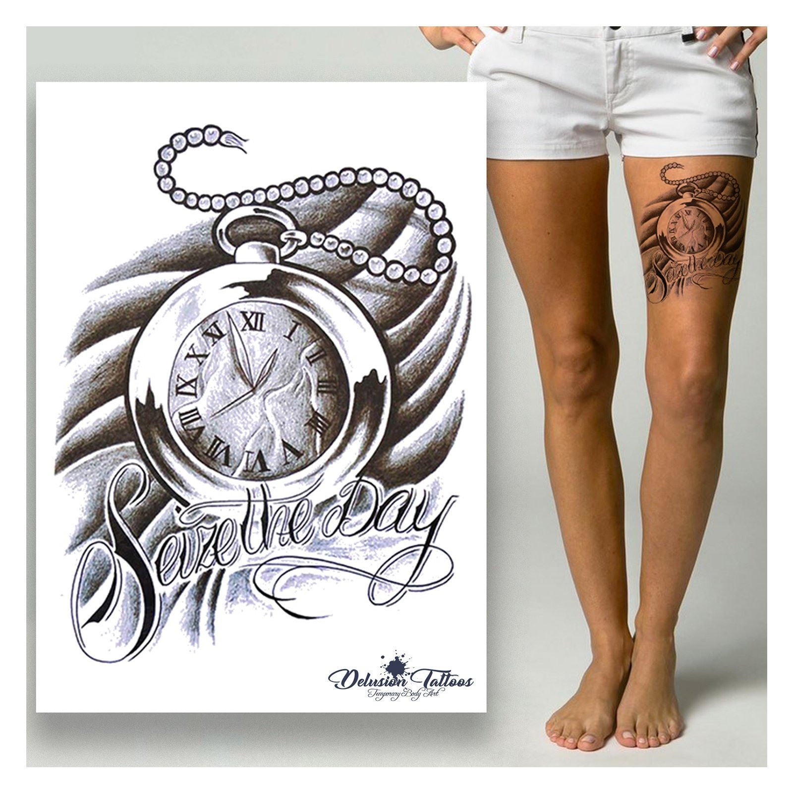 Frauen oberschenkel sprüche tattoo Tattoo Oberschenkel