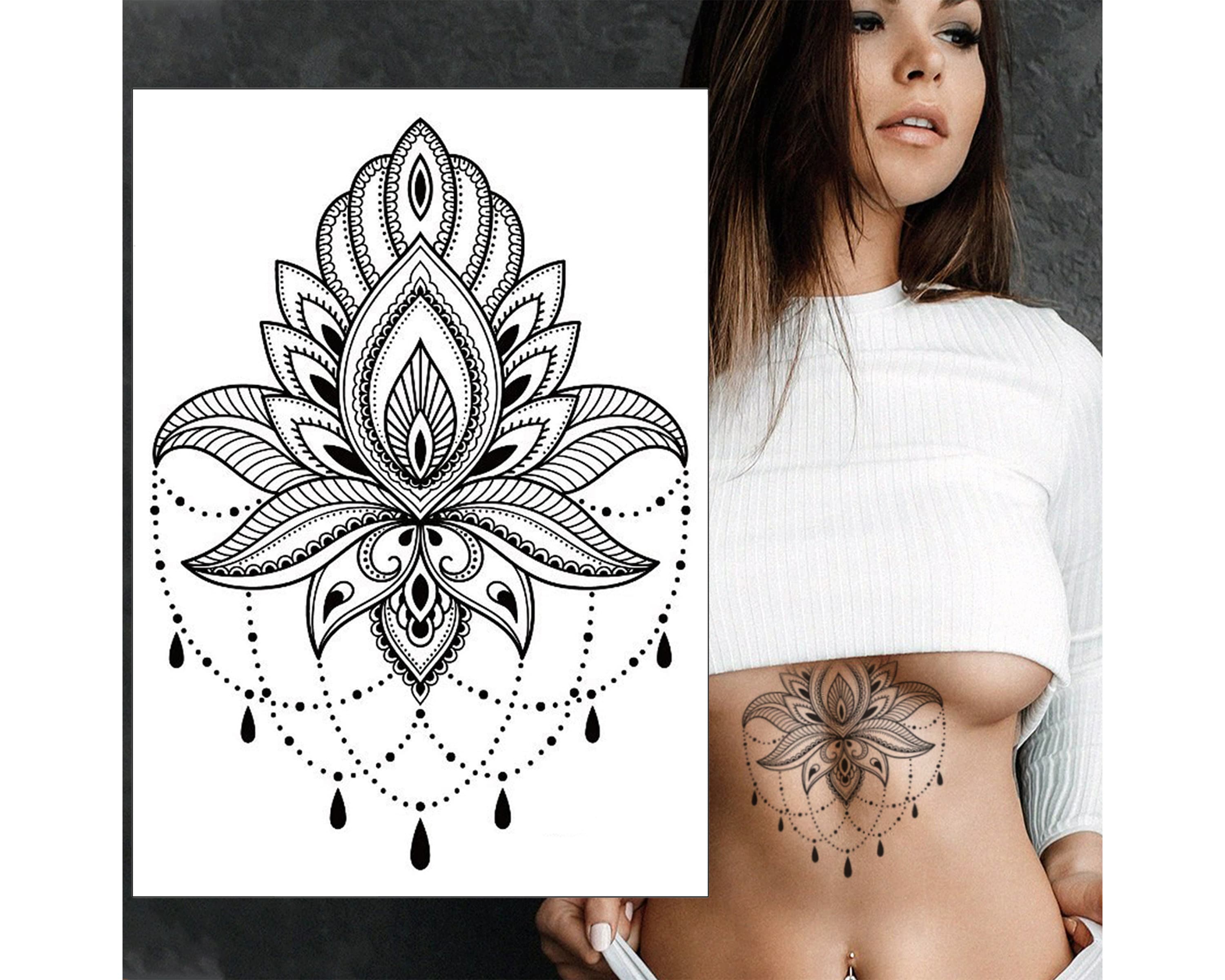 Lotus Chest Tattoo: Peace in Every Petal