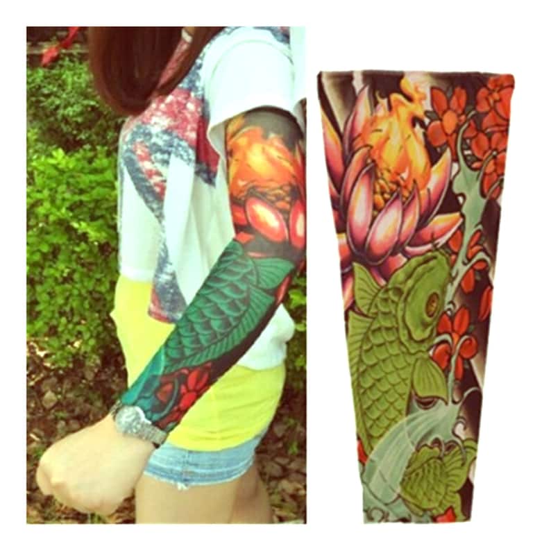 Full Sleeve Realistic Temporary Tattoo Nylon Stocking Arm Etsy UK