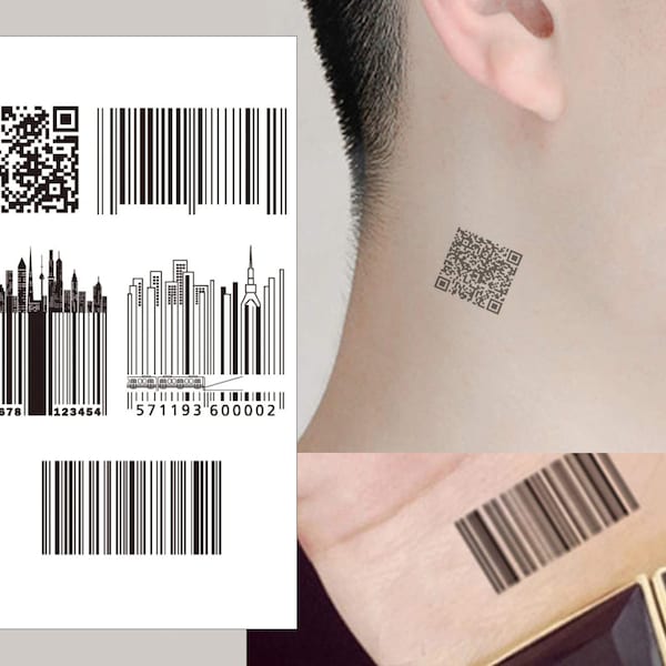 Custom Qr Code Temporary Tattoos Etsy Temporary Tatto vrogue.co