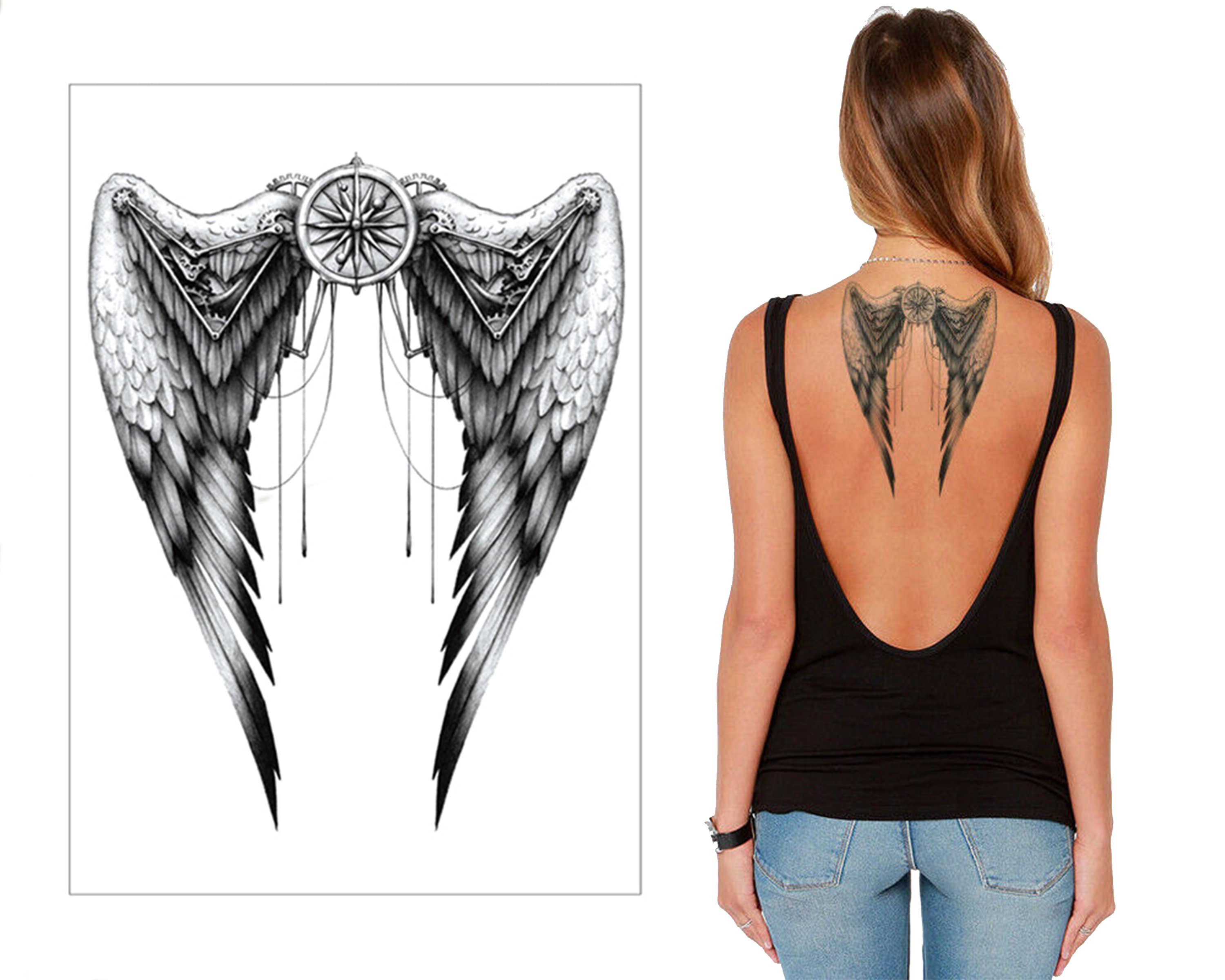 Angel Wings Tattoo - Etsy Angel Wings Tattoo - Etsy