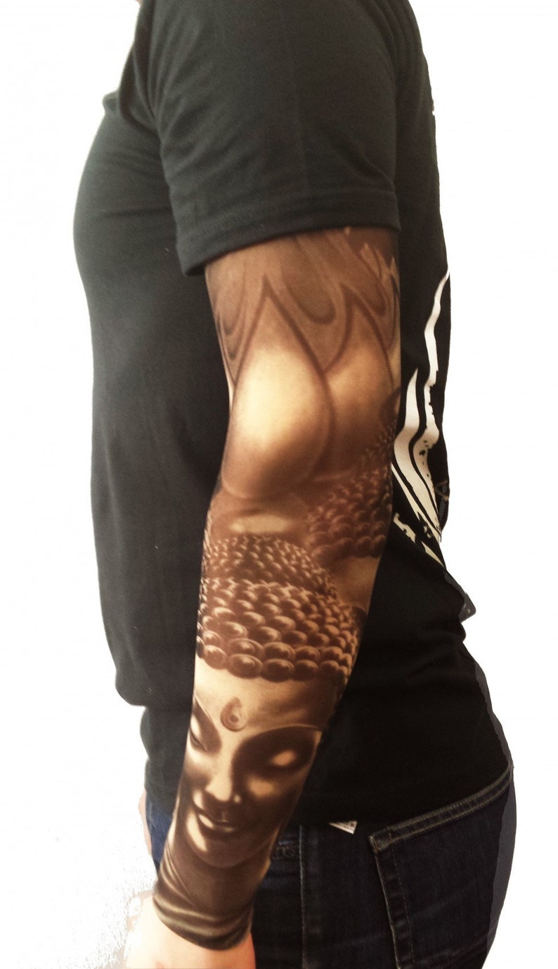Full sleeve realistic temporary tattoo nylon stocking arm | Etsy