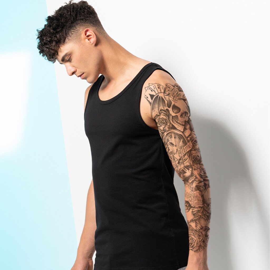 Manicotto Tatuaggio Finto Manica Con Donna Alata E Uomo Con Occhiali, Mezza Manica Tribale, Idea Regalo Originale, Taglia Unica (W27 - T27)