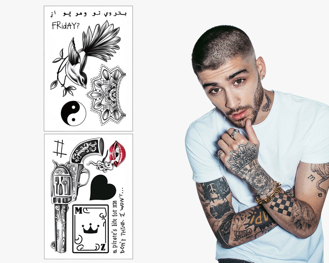 Zayn Malik Set di trasferimento di tatuaggi temporanei One