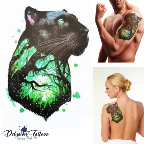 Black Panther Temporary Tattoo Sheets Goody Bag Fillers Birthday Party Favors
