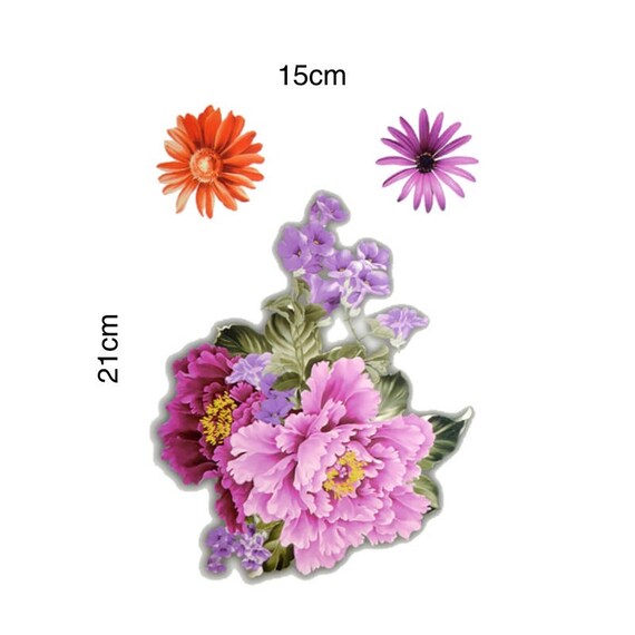 3d Fleurs Chinois De Pivoine Grand Tatouage Temporaire Autocollant Transfert Femme Les Filles Faux Tatouage