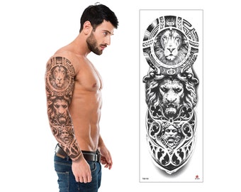 Männer tattoo arm löwe