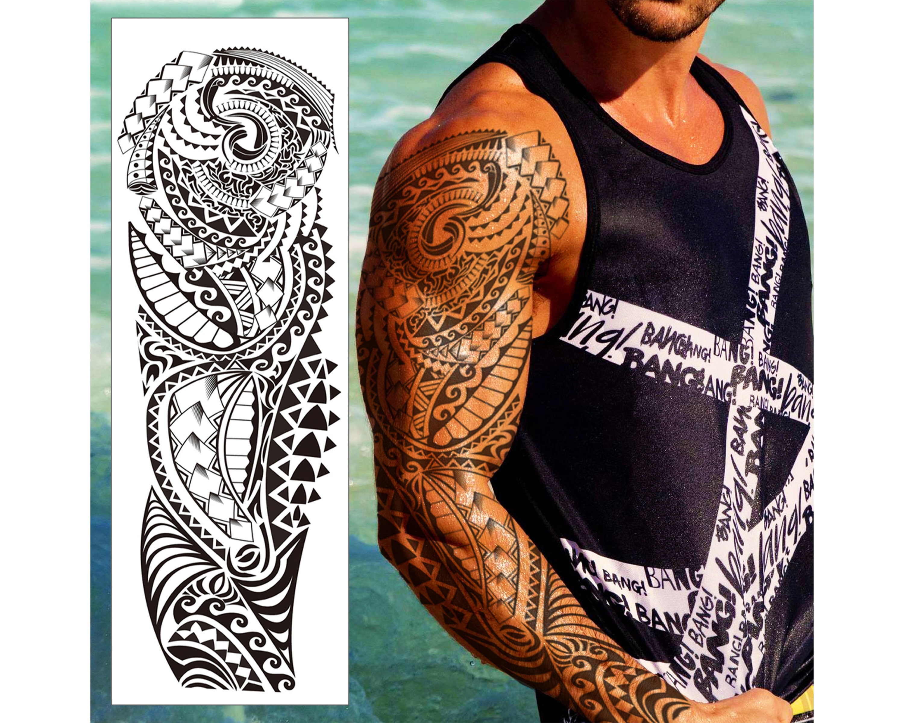 NEW AZTEC FLOWERS Tattoo Bodysuit, Mesh Body, Tattoo Body, Womens Underwear,  Tribal Bodysuit for Women, Printed Body, Fake Tattoo Costume 
