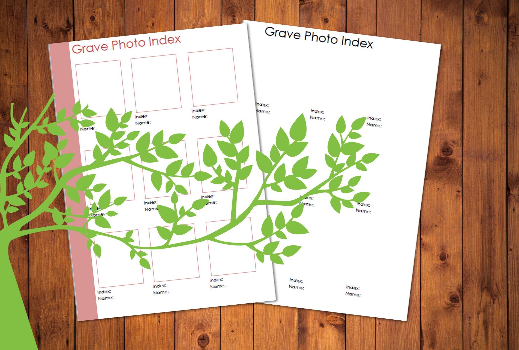 Printable A4 Cemetery Record Worksheet Collection Genealogy Etsy